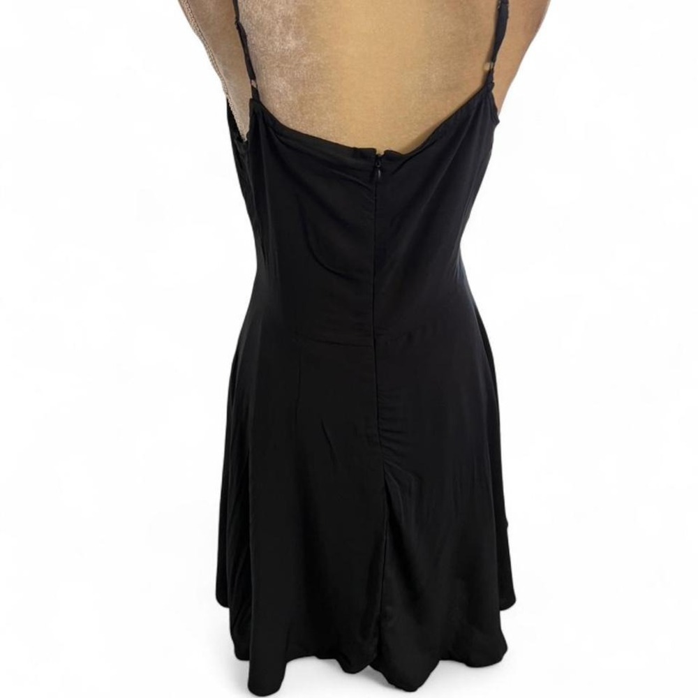 Killstar Sacrialgia black Lace  Skater Mini Dress Eyelash Trim Gothic Alt - Picture 5 of 5